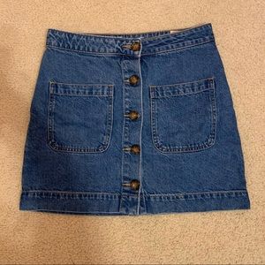 Denim Button Up Skirt from Free People